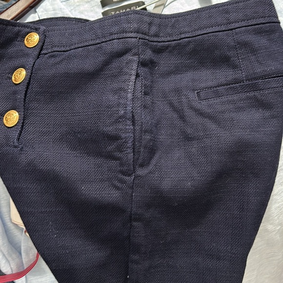 Banana Republic Navy Sailor Cotton Short with gold front buttons waist 33” - Picture 11 of 13